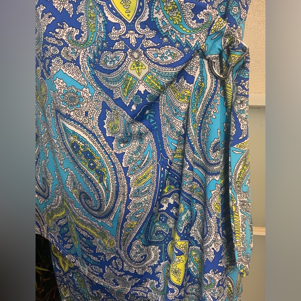 Sold…Jules & Leopoldo Matching Paisley Printed Skirt & Blouse. - Picture 4 of 9